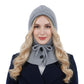 Women’s Knitted Balaclava Hood with Buttons
