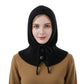 Women’s Knitted Balaclava Hood with Buttons