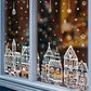 🖤Black Friday topper!✨ Kerstdorp Raamstickers Set – 78 Stuks Feestelijke Motieven, Statische Hechting & Dubbelzijdig Zichtbaar (Perfect voor Kerstdecoratie & Herbruikbaar!)