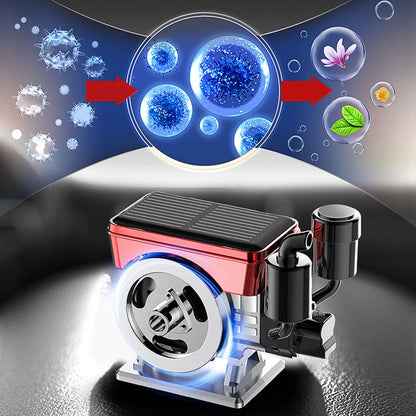 🖤Black Friday topper!50% korting ✨ Zonne-energie Auto Draaiende Aromatherapie Diffuser – Metaal Behuizing, Duurzame Geur & Creatief Cadeau!