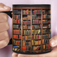 🎅 Exclusief Sinterklaasvoordeel!50% KORTING✨ Creatief 3D Boekenplank Mok (Keramiek) – Magnetronveilig, Vaatwasserbestendig & Decoratief (Perfect voor Boekenliefhebbers & Creatieve Decor!)