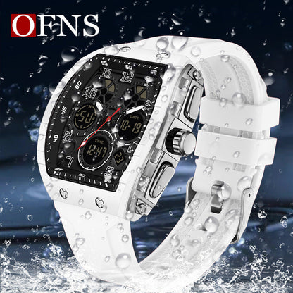 🎉Nieuwjaars Cadeau 50% KORTING! ⌚ Sportief Lichtgevend Herenhorloge: Dubbele Display + 50m Waterdicht + Schokbestendig！