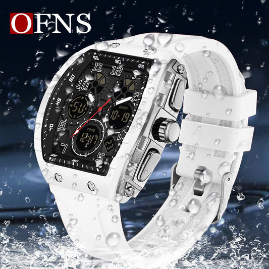 🎉Nieuwjaars Cadeau 50% KORTING! ⌚ Sportief Lichtgevend Herenhorloge: Dubbele Display + 50m Waterdicht + Schokbestendig！