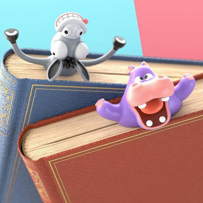 🎄Kerstdeal ALTIJD 50% KORTING!🐾 Grappige 3D Dieren-Boekenlegger: Red Het Arme Dier (En Maak Lezen Leuker!)