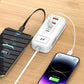 🎄Kerstdeal ALTIJD 50% KORTING!⚡ 66W Multifunctioneel Snellaadstopcontact (2PD+2USB): Ingebouwde Type-C Kabel + UK/EU/US Plug – Veilig & Compact！