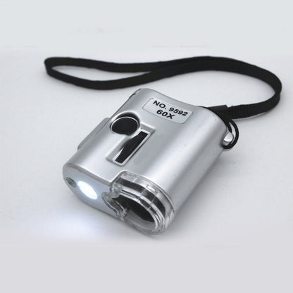 🎄Kerstdeal ALTIJD 50% KORTING!🔍 Draagbare Handmicroscoop (60X) met LED & UV-Verlichting: Compact Dual-Licht voor Detailinspecties！