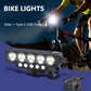 🎉Nieuwjaars Cadeau 50% KORTING!🔦Zonne-energie Fietslamp Met 120dB Claxon – Dual Opladen (Zon/Type-C) & Multi-Modi: Veilig Voor Stad/Outdoor Ritten!