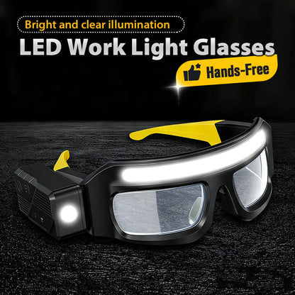 ❄️Zomerfresh 50% Korting!🔦Oplaadbare LED-Werklampbril – Handsfree Verlichting met Bewegingssensor voor Klussen, Reparaties & Outdoor