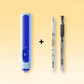 🎉Nieuwjaars Cadeau 50% KORTING!✏️3-in-1 Thermische Gum & Uitwisbare Pen Set - Elektrisch 1-Knop Wissen (Zonder Residu) Voor Studenten & Kantoor!