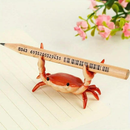 🎉Nieuwjaars Cadeau 50% KORTING!🦀Schattige Krab Pennenhouder - Multifunctioneel (Pennen, Sleutels, Bril) & Decoratief: Perfect Als Kantoorcadeau!