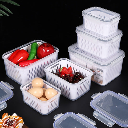 🎄 Kerst Actie: 3-delige fruitbewaarbakken voor de koelkast