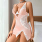 🎉Nieuwjaars Cadeau 50% KORTING!🌸Sexy kanten spaghettibandjurk string 2-delige set