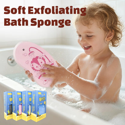 🎉Nieuwjaars Cadeau 50% KORTING!🛁Zachte Exfoliërende Kinderbadspons – Leuke 3D CartoonPatronen & Antibacterieel: Perfect Voor Baby’s/Peuters!