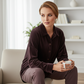 🎉Nieuwjaars Cadeau 50% KORTING!🌟Elegant Dames Pluchstoffen Overhemd (Lange Mouwen) – Glanzend Materiaal & Veelzijdig Ontwerp: Perfect Voor Elke Gelegenheid!