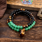 🎉Nieuwjaars Cadeau 50% KORTING!🌿Bohemian Natuursteen Kralenketting (Tijgeroog + Epidote) – Bohemian Chic & Alledaags Comfort: Perfect Voor Festivals/Uitstapjes!