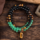 🎉Nieuwjaars Cadeau 50% KORTING!🌿Bohemian Natuursteen Kralenketting (Tijgeroog + Epidote) – Bohemian Chic & Alledaags Comfort: Perfect Voor Festivals/Uitstapjes!