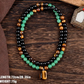 🎉Nieuwjaars Cadeau 50% KORTING!🌿Bohemian Natuursteen Kralenketting (Tijgeroog + Epidote) – Bohemian Chic & Alledaags Comfort: Perfect Voor Festivals/Uitstapjes!