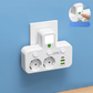 🌞Fris De Lente In Met 50% Korting!🔌Slanke Slimme Stekkerdoos (USB + Nachtlampje) – Individuele Schakelaars & Reisvriendelijk: Laad Meerdere Apparaten Tegelijk!