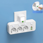 🌞Fris De Lente In Met 50% Korting!🔌Slanke Slimme Stekkerdoos (USB + Nachtlampje) – Individuele Schakelaars & Reisvriendelijk: Laad Meerdere Apparaten Tegelijk!