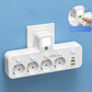 🌞Fris De Lente In Met 50% Korting!🔌Slanke Slimme Stekkerdoos (USB + Nachtlampje) – Individuele Schakelaars & Reisvriendelijk: Laad Meerdere Apparaten Tegelijk!