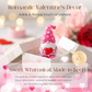 🧡Mini Valentijnsdag Kabouterfiguur (Hart-Houdend) – Compact & Charmant: Decor Ofelkaar of Betekenisvol Cadeau!