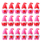 🧡Mini Valentijnsdag Kabouterfiguur (Hart-Houdend) – Compact & Charmant: Decor Ofelkaar of Betekenisvol Cadeau!
