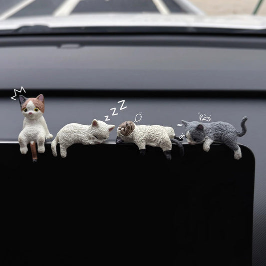 🎉Nieuwjaars Cadeau 50% KORTING!🐱Schattige Mini Katten Versiering: Perfect Voor Auto, Huis & Kantoor – Speelse Charm Overal Waar Je Bent!
