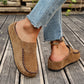 🎉Nieuwjaars Cadeau 50% KORTING!👡 Dames pantoffels (slofs) met brede pasvorm: Slip-on + ondersteunende zool – retro & comfortabel voor lente/herfst.