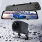 🎉Nieuwjaars Cadeau 50% KORTING!✨4K Spiegel Dashcam (Voor+Achter):Touchscreen + GPS & Spraakbesturing – 24/7 Veiligheid Op De Weg!
