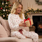 💘Valentijnsaanbieding: 50% Korting! 🧸 Dames pyjama set met hartjesprint: Zacht, ontspannend & perfect voor relaxte avonden