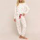 💘Valentijnsaanbieding: 50% Korting! 🧸 Dames pyjama set met hartjesprint: Zacht, ontspannend & perfect voor relaxte avonden