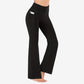 🎉Nieuwjaars Cadeau 50% KORTING!🔥Ultra Sculpt Hoge Taille Buikcorrigerende Flare-Legging: Comfortabel Stretchstof + Functionele Zijvakken – Stylish Voor Yoga & Buiten!