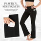 🎉Nieuwjaars Cadeau 50% KORTING!🔥Ultra Sculpt Hoge Taille Buikcorrigerende Flare-Legging: Comfortabel Stretchstof + Functionele Zijvakken – Stylish Voor Yoga & Buiten!