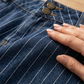 🔥 Hot Sale 50% KORTING 🔥 Dames Y2K gestreepte laag uitgesneden jean