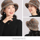 💘Valentijnsaanbieding: 50% Korting! 👒Vintage Geruite Clochehoed van Imitatiewol – Elegant & Warm voor Koude Winterdagen!