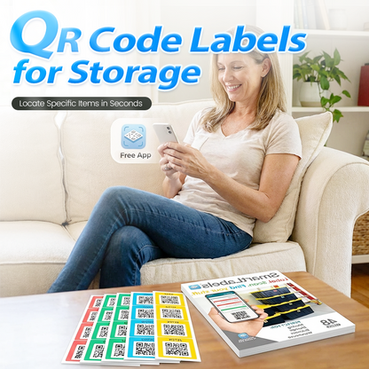 🎉Nieuwjaars Cadeau 50% KORTING!🔍 QR-Code Etiketten voor Opslag – Organiseer Uw Voorraad & Vind Alles in Één Scan!