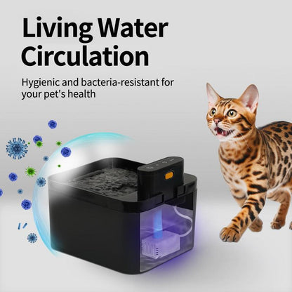 💘Valentijnsaanbieding: 50% Korting! 🐾Draadloze Katten- & Hondenwaterfontein 2,2L – Fluisterstil + Bacterie-inhiberend + Bewegingssensor!