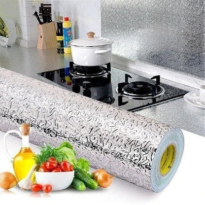 ❄️Zomerfresh 50% Korting!✨Zelfklevende Oliebestendige Keukenfolie – Waterdichte Beschermfolie voor Muren, Kasten & Werkblad