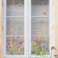 🌞Fris De Lente In Met 50% Korting!🌸 Venster vol Leven: Kleurrijk Bloemenboeket Raamsticker – Geen Lijmresten, Geen Gedoe!
