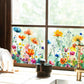 🌞Fris De Lente In Met 50% Korting!🌸 Venster vol Leven: Kleurrijk Bloemenboeket Raamsticker – Geen Lijmresten, Geen Gedoe!
