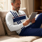 💘Valentijnsaanbieding: 50% Korting!👕Heren Trainingspak met Grafische Print – Quarter-Zip & Relaxed Fit | Comfortabel & Stijlvol!