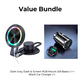 🌞Fris De Lente In Met 50% Korting!🚗RGB Magnetische Draadloze Autoladerhouder – 15W Snel Laden & 360° Rotatie