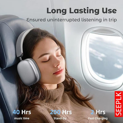 🌞Fris De Lente In Met 50% Korting!🎧Draadloze Bluetooth 5.3 Hoofdtelefoon – Over-Ear Koptelefoon met 40 Uur Afspeeltijd, 360° Geluid en Opvouwbaar Design