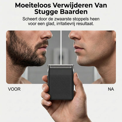 🌞Fris De Lente In Met 50% Korting!🪒Compact Folie Scheerapparaat – Zacht voor Gevoelige Huid & Ultra Draagbaar voor Onderweg!