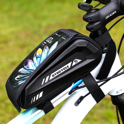 🌞Fris De Lente In Met 50% Korting!💧Waterdichte Fietstas met Telefoonhouder | Hard Shell Frametas met Touchscreen | Gestroomlijnd Design voor E-Bike, MTB & Racefiets