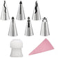 🌞Fris De Lente In Met 50% Korting!🔥Premium 8-Delige Russische Spuitmondjes Set | RVS Taart & Cupcake Decoratiekit inclusief Spuitzak | Bakken als een Pro