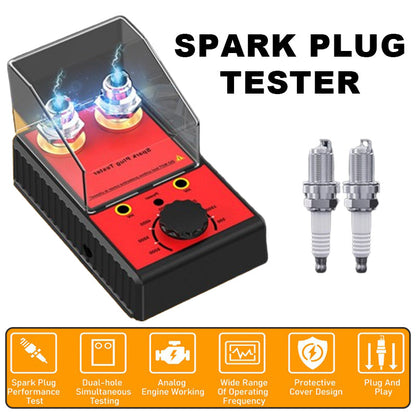 🌞Fris De Lente In Met 50% Korting!🔥Bougie Tester met Beschermkap | Dubbele Testpoort & Instelbaar Toerental (0-6000 RPM) | Ontsteking Diagnose Tool