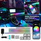 🌞Fris De Lente In Met 50% Korting!🔥RGB Auto Sfeerverlichting Set met App | Dynamische LED Strips voor Interieurnaden | Muziek-Sync & Multi-Zone