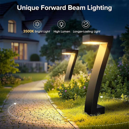 🌞Fris De Lente In Met 50% Korting!🏡Luxe Moderne 7-Vorm Solar Tuinverlichting (Set van 4) - Warm Wit (3500K) - IP65 Waterdicht & Duurzaam - Geen Elektriciteitskosten