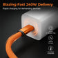 🌞Fris De Lente In Met 50% Korting!🔥Magnetische USB-C naar USB-C Kabel (240W) | Zelfoprollende Snellaadkabel | Anti-Knoop voor Laptop, Tablet & Telefoon